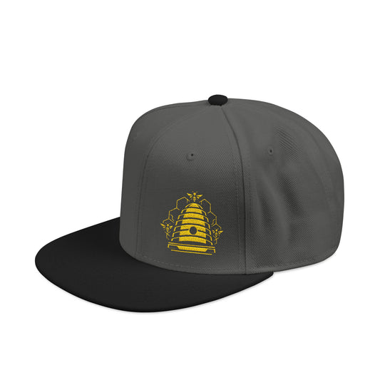 Embroidered Honeycomb Beehive Snapback Hat