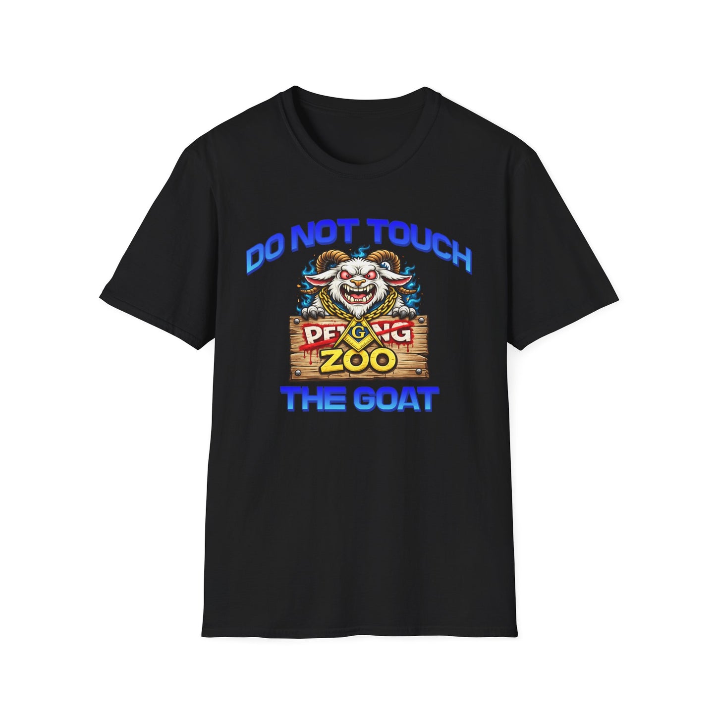 Do Not Touch The Goat T-Shirt — Funny Petting Zoo Clown Goat Tee