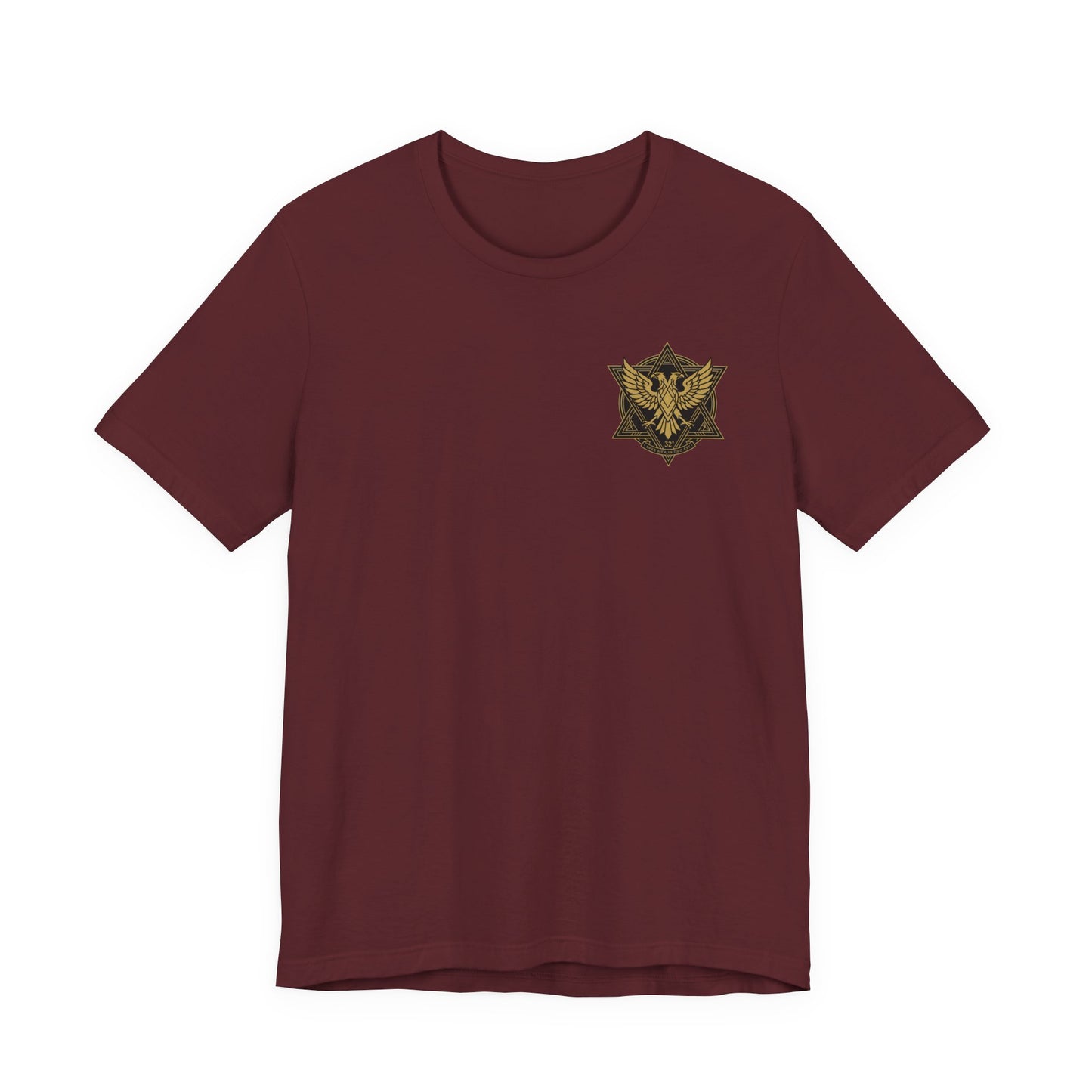 Scottish Rite Embroidered Gold Eagle Tee