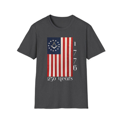 Masonic Betsy Ross Flag T-Shirt | 1776 250 Years