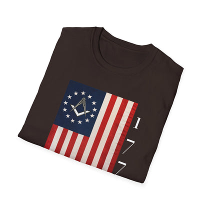 Masonic Betsy Ross Flag T-Shirt | 1776 250 Years