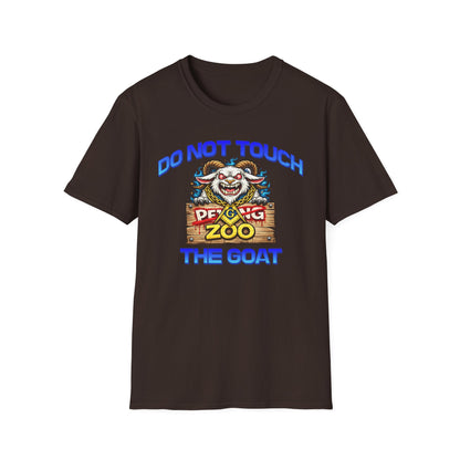 Do Not Touch The Goat T-Shirt — Funny Petting Zoo Clown Goat Tee