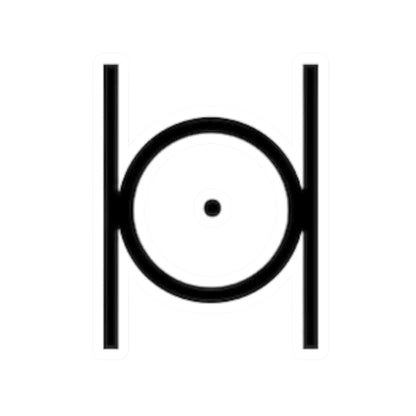Point in Circle Kiss-Cut Stickers