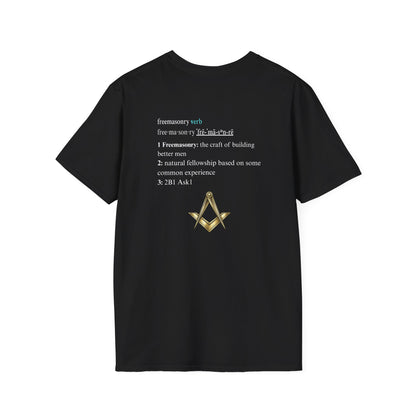 freemasonry definition T-Shirt | Masonic compass and square design