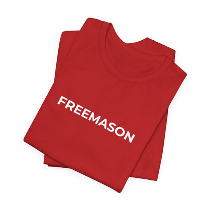FREEMASON wordmark Tee | Freemasonry minimalist text shirt