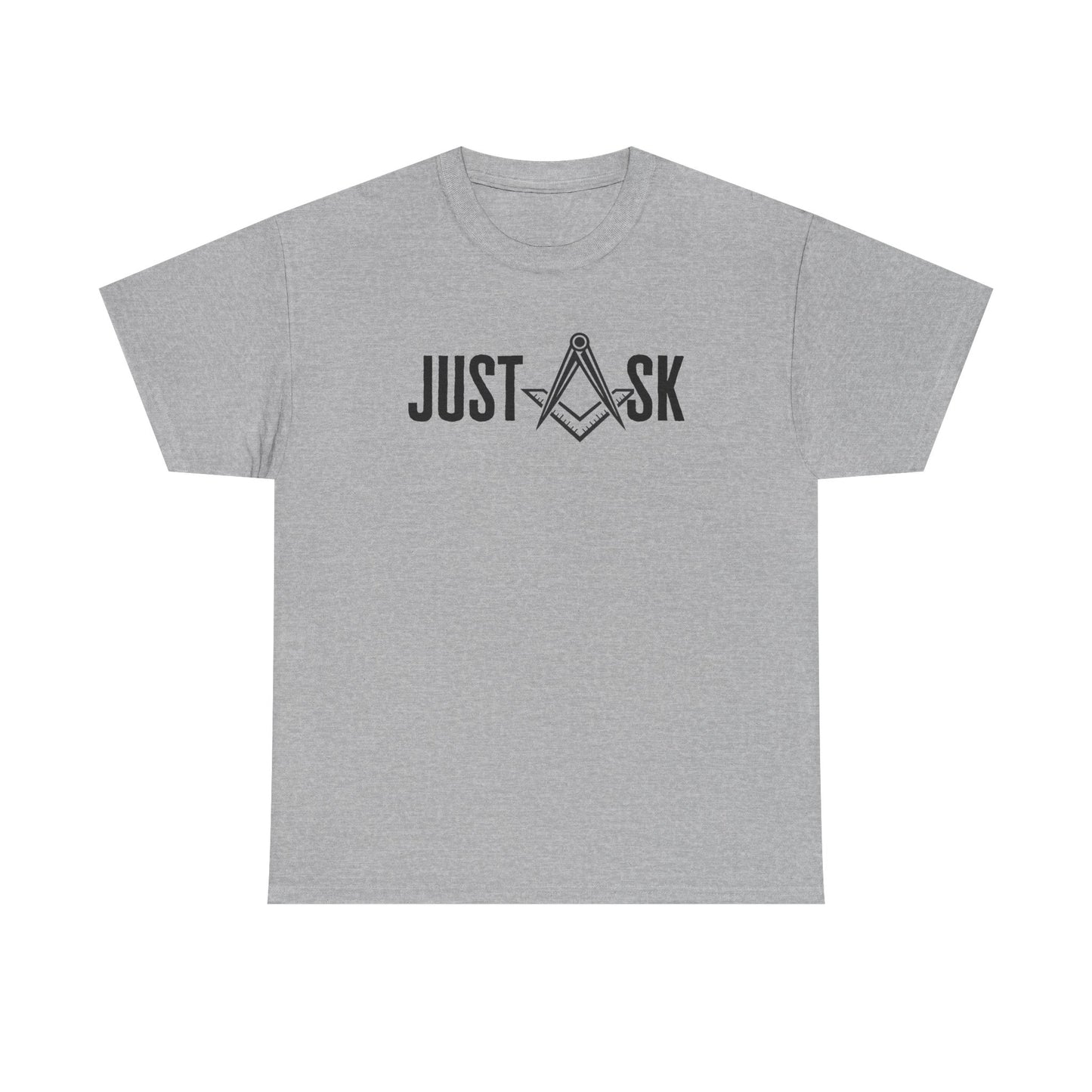 Just Ask Masonry Compass Tee | Freemason Symbol Shirt