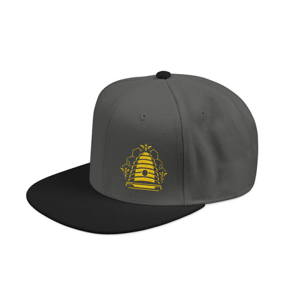 Embroidered Honeycomb Beehive Snapback Hat