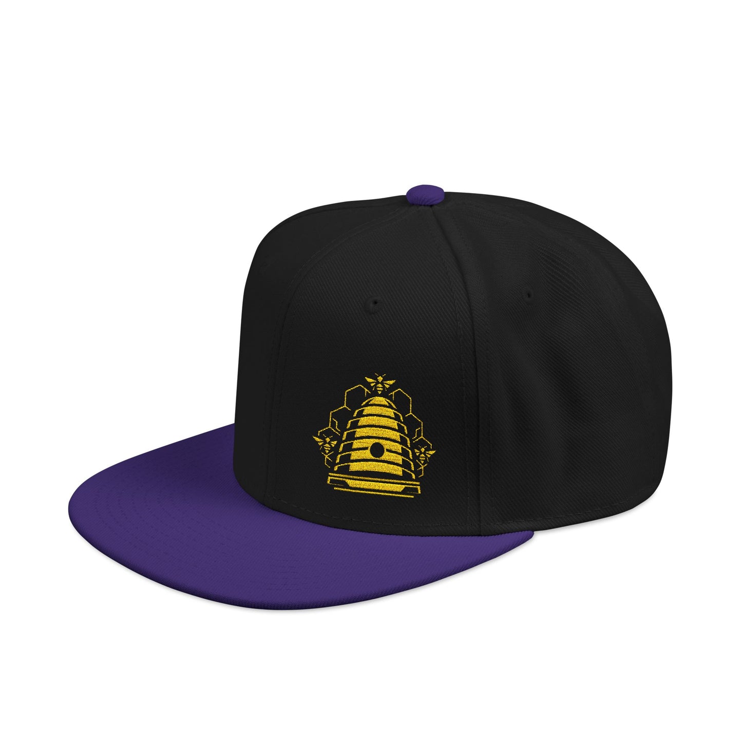 Embroidered Honeycomb Beehive Snapback Hat