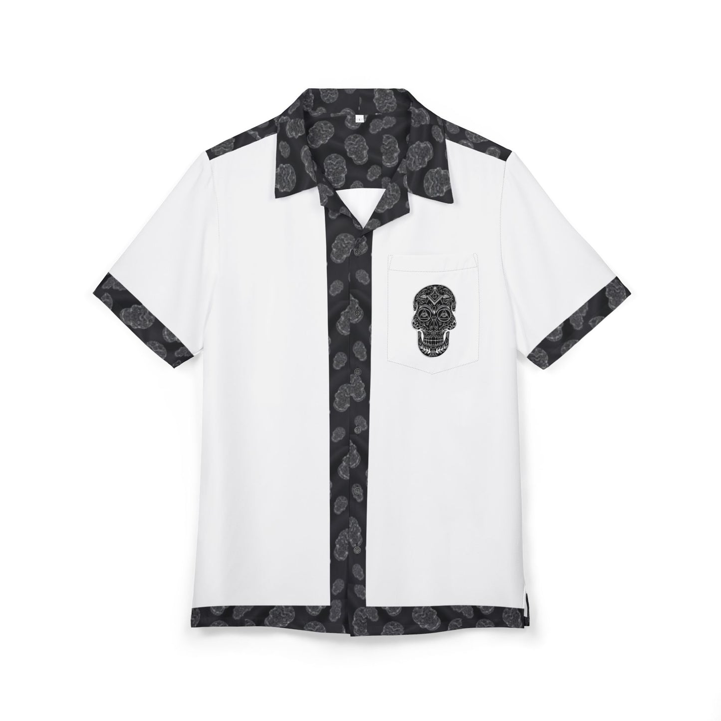 Masonic Skull Trim Hawaiian Shirt