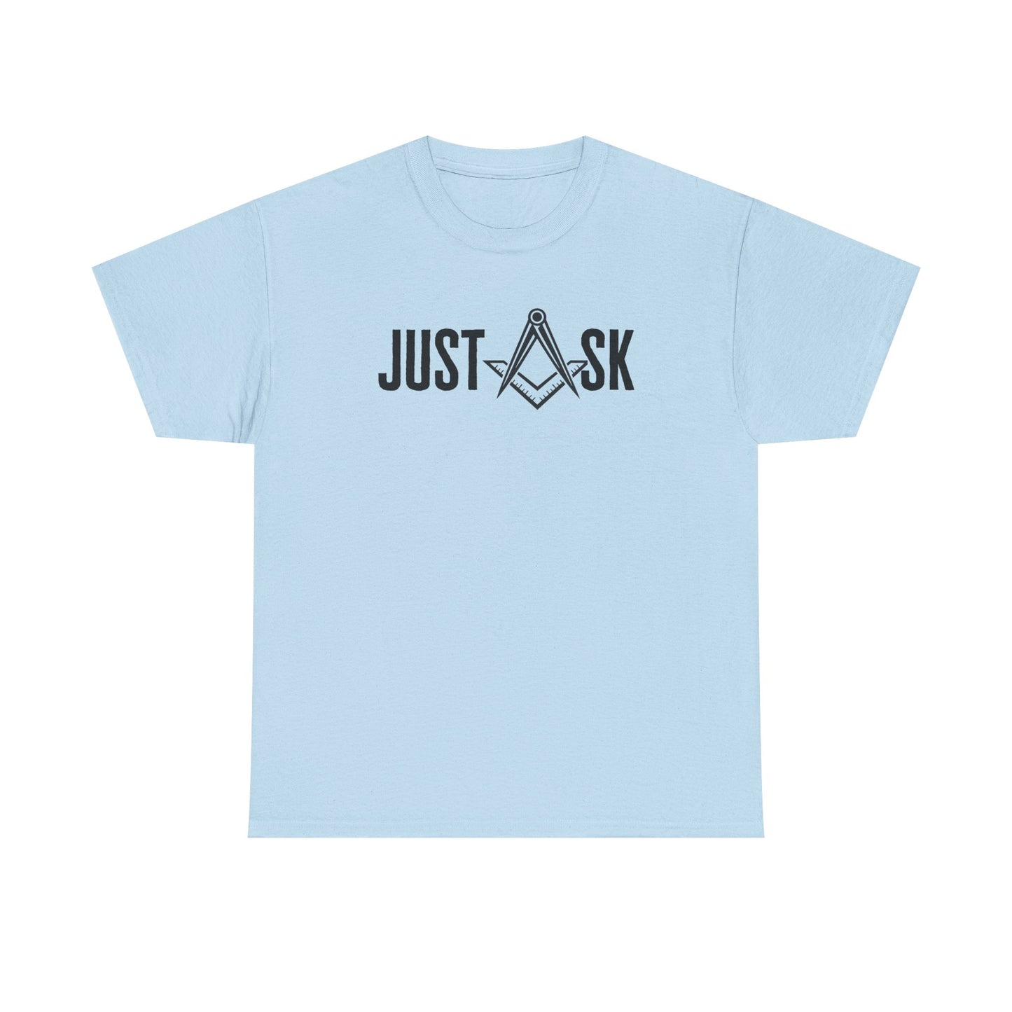 Just Ask Masonry Compass Tee | Freemason Symbol Shirt