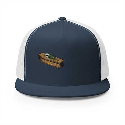 The Masters Coffin Embroidered Fishing Lure Trucker Cap - Retro Outdoor Angler Hat