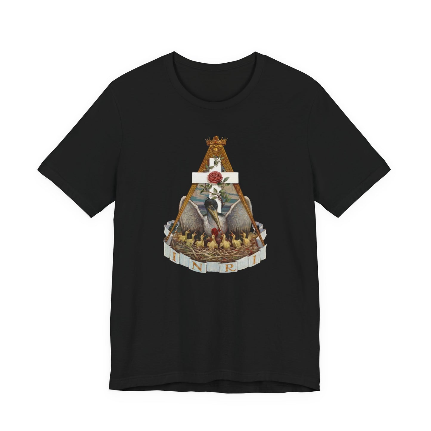18th Degree Emblem Tee — Gothic Crest Graphic T-Shirt