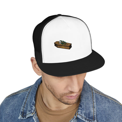 The Masters Coffin Embroidered Fishing Lure Trucker Cap - Retro Outdoor Angler Hat