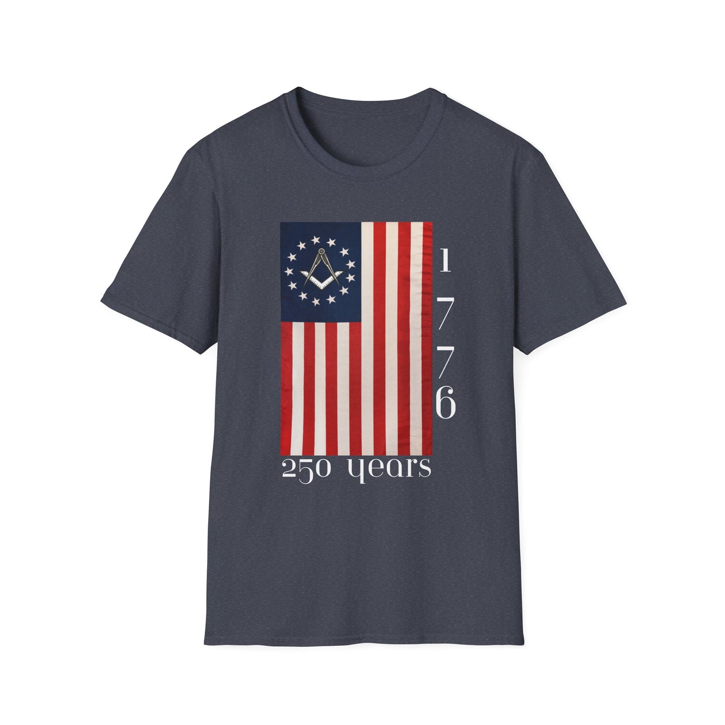 Masonic Betsy Ross Flag T-Shirt | 1776 250 Years