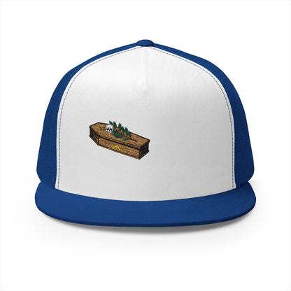 The Masters Coffin Embroidered Fishing Lure Trucker Cap - Retro Outdoor Angler Hat