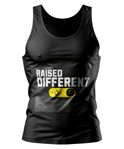 Raised Different Tank Top — Bold Statement Muscle Tee