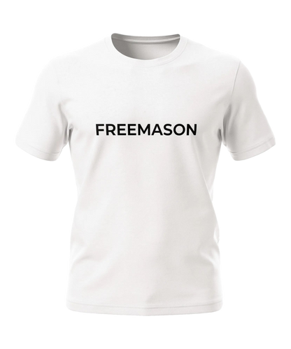 FREEMASON wordmark Tee | Freemasonry minimalist text shirt