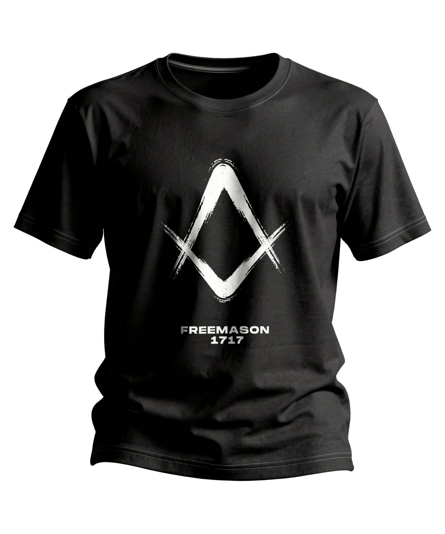 Freemason 1717 brush symbol T-Shirt | Masonic emblem tee