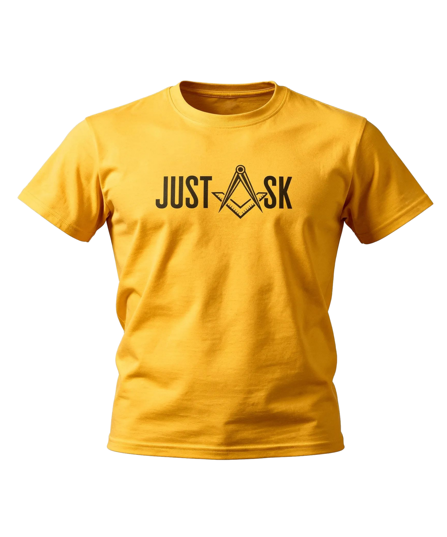 Just Ask Masonry Compass Tee | Freemason Symbol Shirt