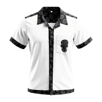 Masonic Skull Trim Hawaiian Shirt