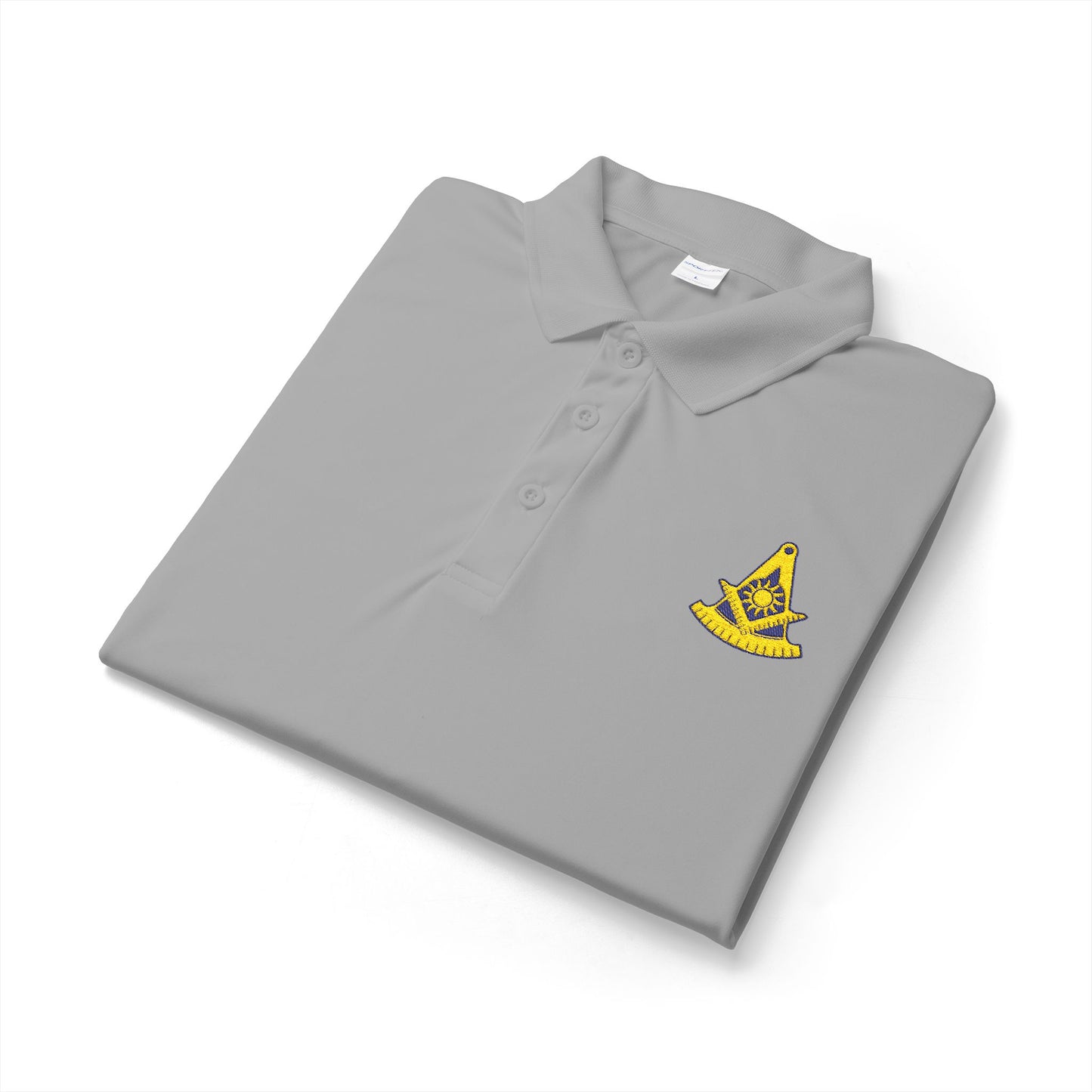 Embroidered Past Master Freemason Polo