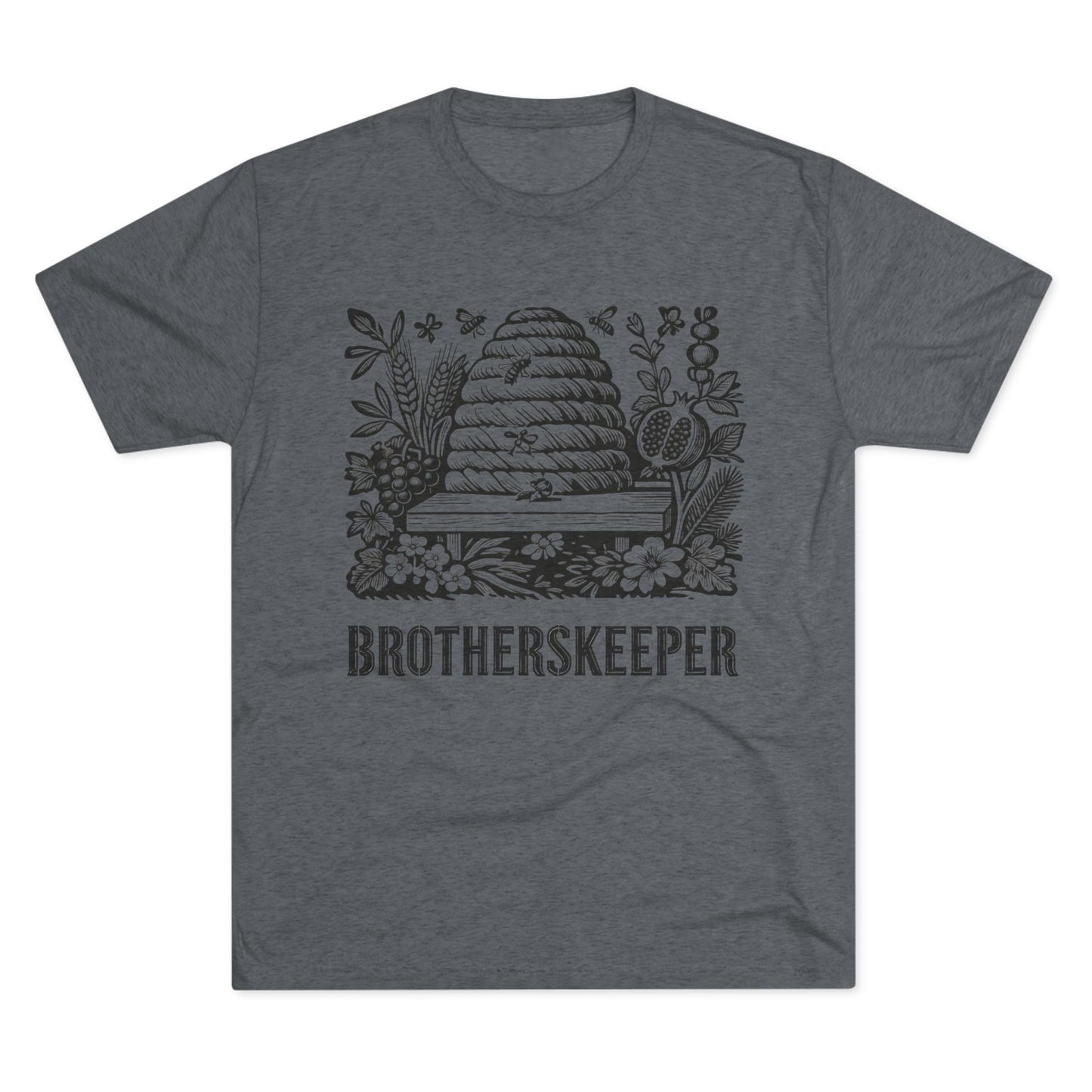 Brotherskeeper Bee Hive Graphic Tee — Vintage Floral Brotherhood Shirt
