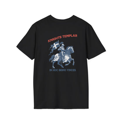 Templar Knights T-Shirt — 'Knights Templar' Vintage Crusader Graphic with Latin Motto