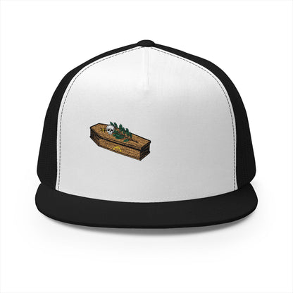 The Masters Coffin Embroidered Fishing Lure Trucker Cap - Retro Outdoor Angler Hat