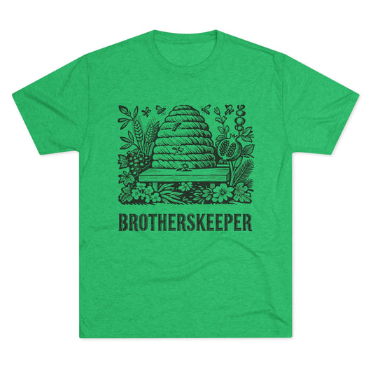 Brotherskeeper Bee Hive Graphic Tee — Vintage Floral Brotherhood Shirt