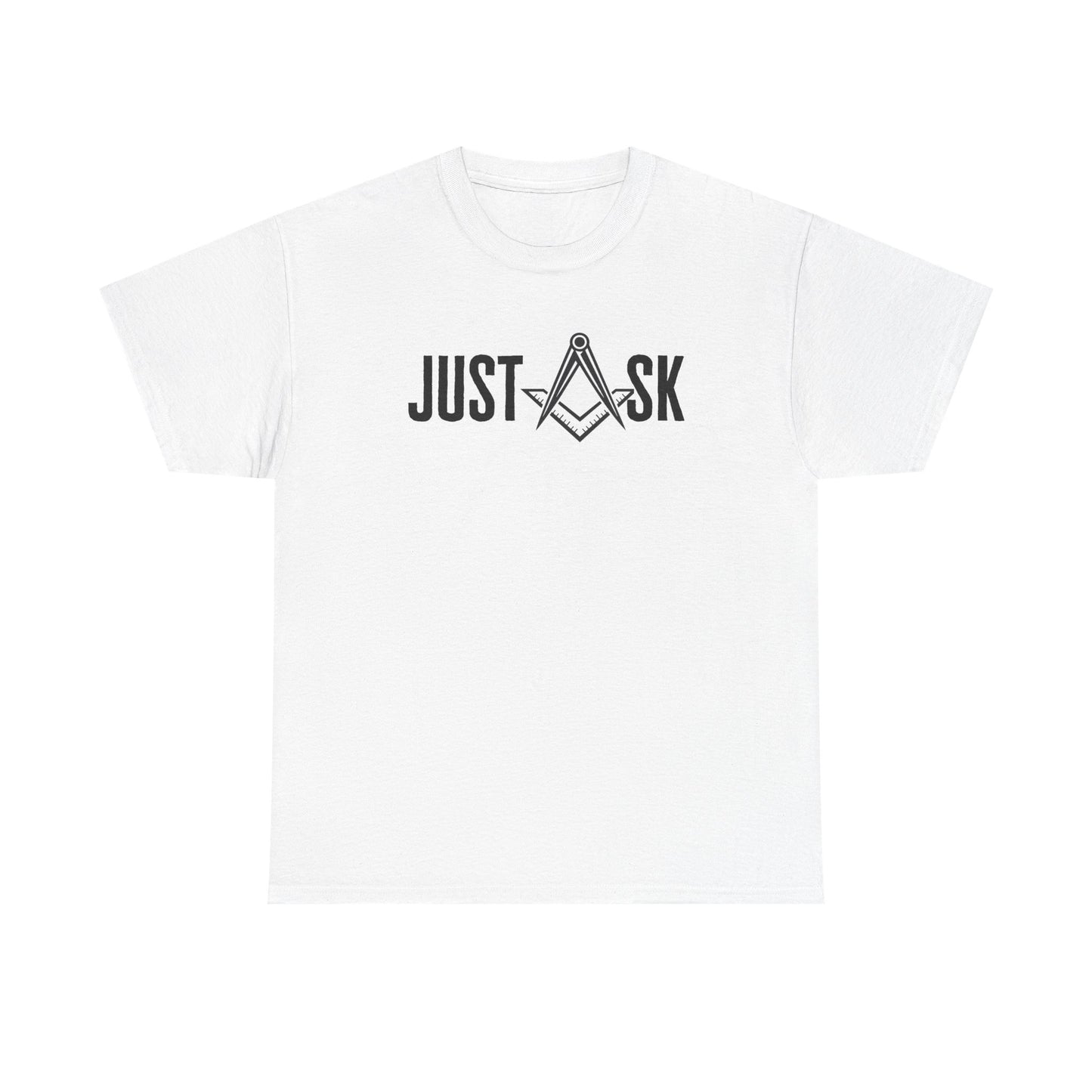 Just Ask Masonry Compass Tee | Freemason Symbol Shirt