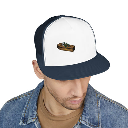 The Masters Coffin Embroidered Fishing Lure Trucker Cap - Retro Outdoor Angler Hat