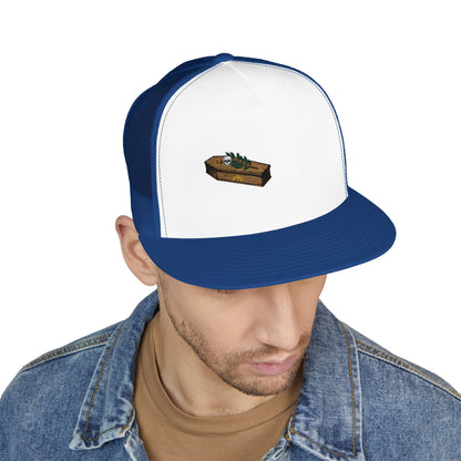 The Masters Coffin Embroidered Fishing Lure Trucker Cap - Retro Outdoor Angler Hat