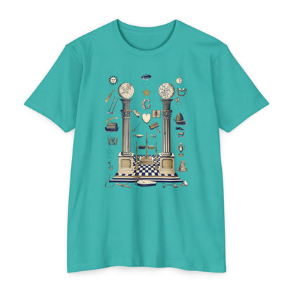 Masonic Vintage Symbol T-Shirt — Freemasonry Lodge Design