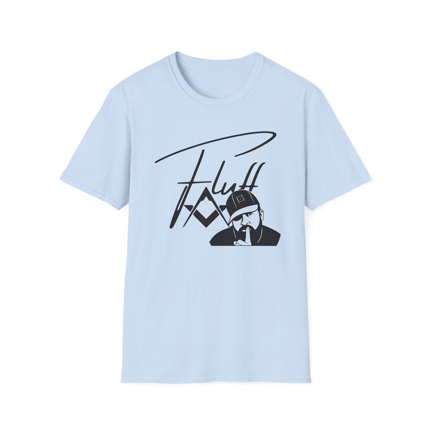 Fluff Signature T-Shirt — Stylized Graphic Tee with Script Logo