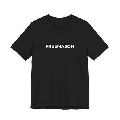 FREEMASON wordmark Tee | Freemasonry minimalist text shirt