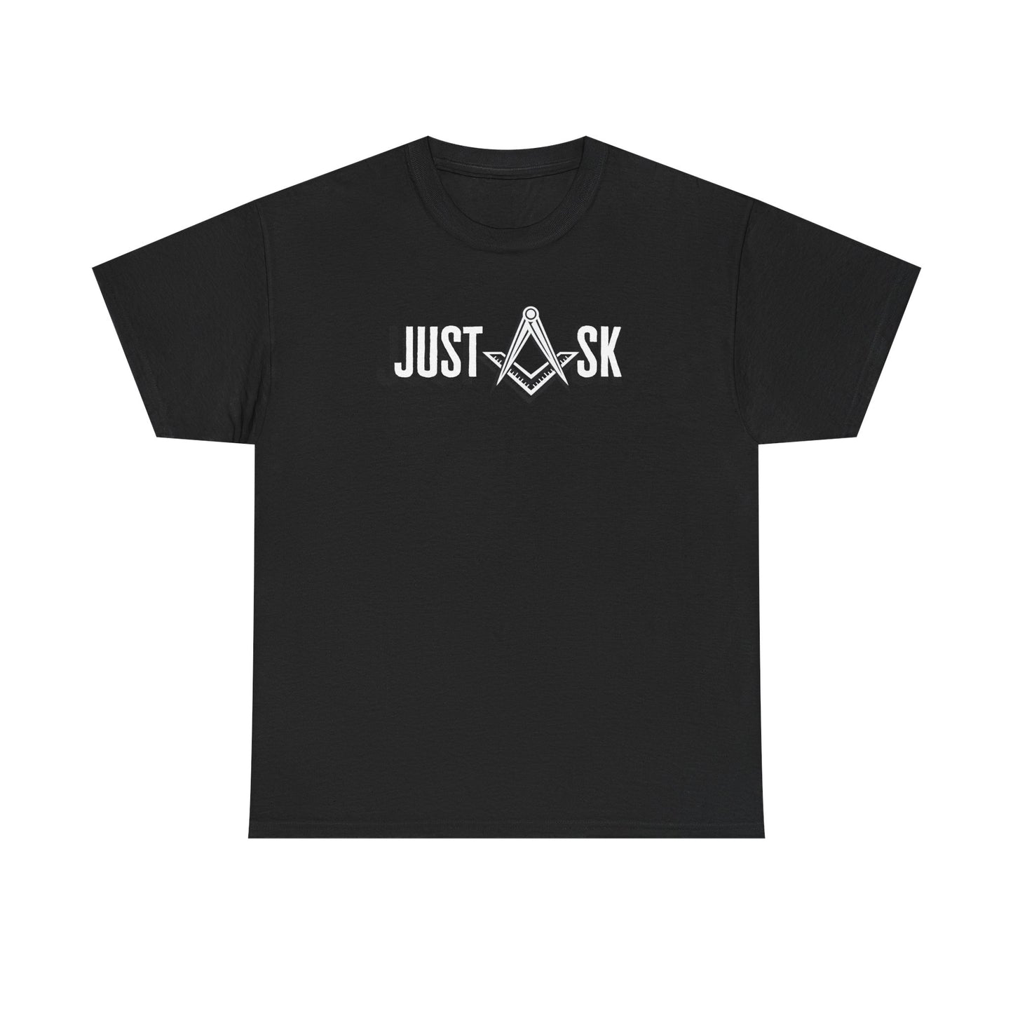 Just Ask Masonry Compass Tee | Freemason Symbol Shirt