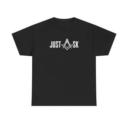 Just Ask Masonry Compass Tee | Freemason Symbol Shirt