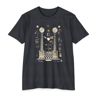 Masonic Vintage Symbol T-Shirt — Freemasonry Lodge Design