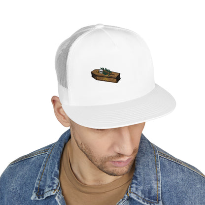The Masters Coffin Embroidered Fishing Lure Trucker Cap - Retro Outdoor Angler Hat