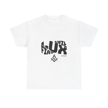 Masonic Lux Graphic Tee — 'Lux Fiat' Freemasonry Symbol T-Shirt
