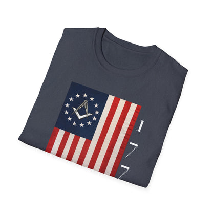 Masonic Betsy Ross Flag T-Shirt | 1776 250 Years