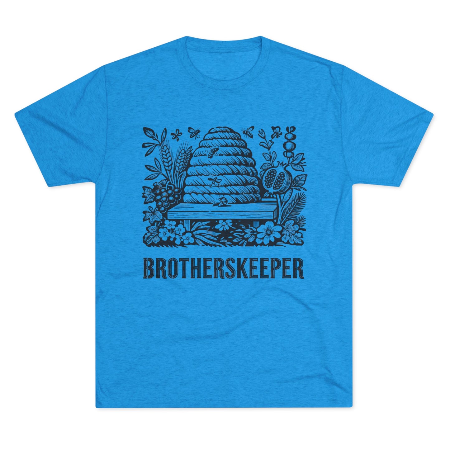 Brotherskeeper Bee Hive Graphic Tee — Vintage Floral Brotherhood Shirt