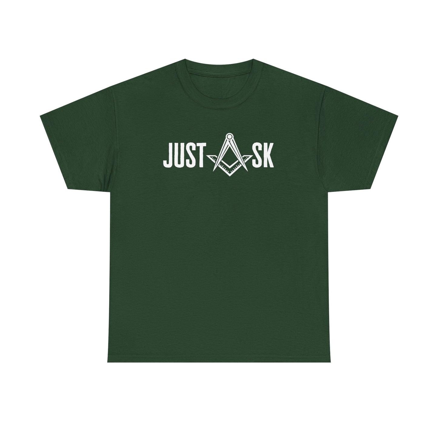 Just Ask Masonry Compass Tee | Freemason Symbol Shirt