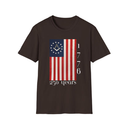 Masonic Betsy Ross Flag T-Shirt | 1776 250 Years