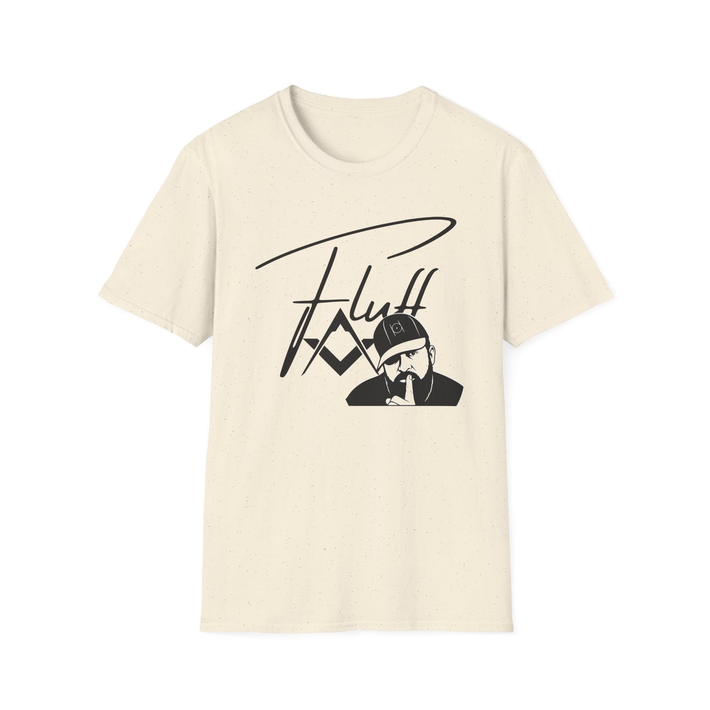 Fluff Signature T-Shirt — Stylized Graphic Tee with Script Logo