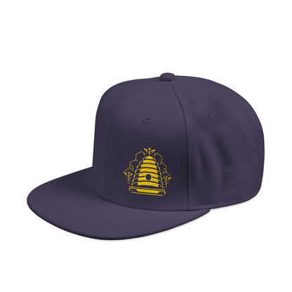 Embroidered Honeycomb Beehive Snapback Hat
