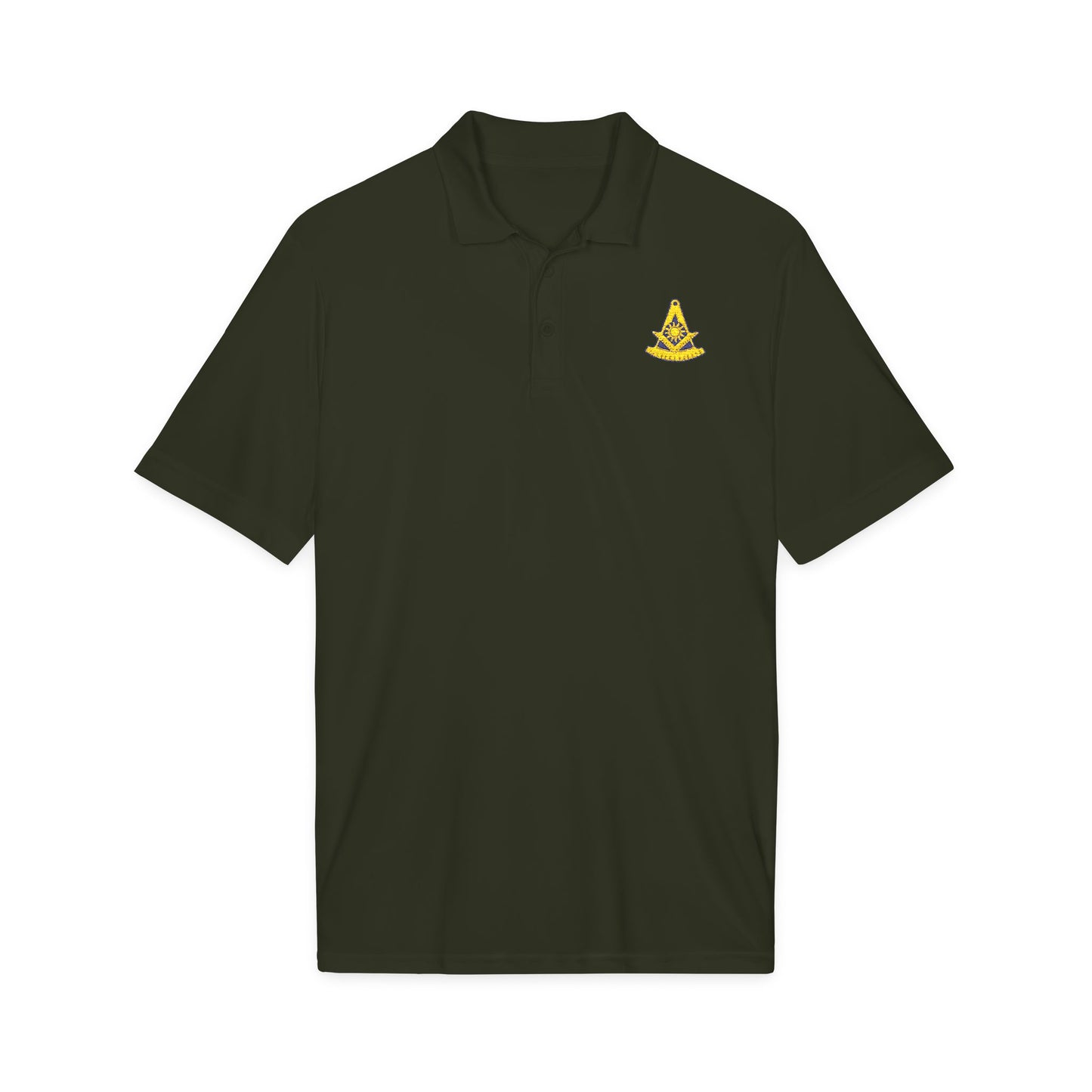 Embroidered Past Master Freemason Polo