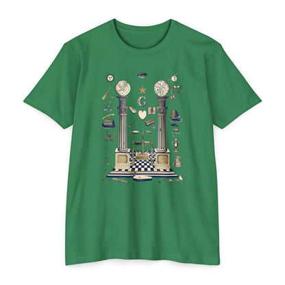 Masonic Vintage Symbol T-Shirt — Freemasonry Lodge Design
