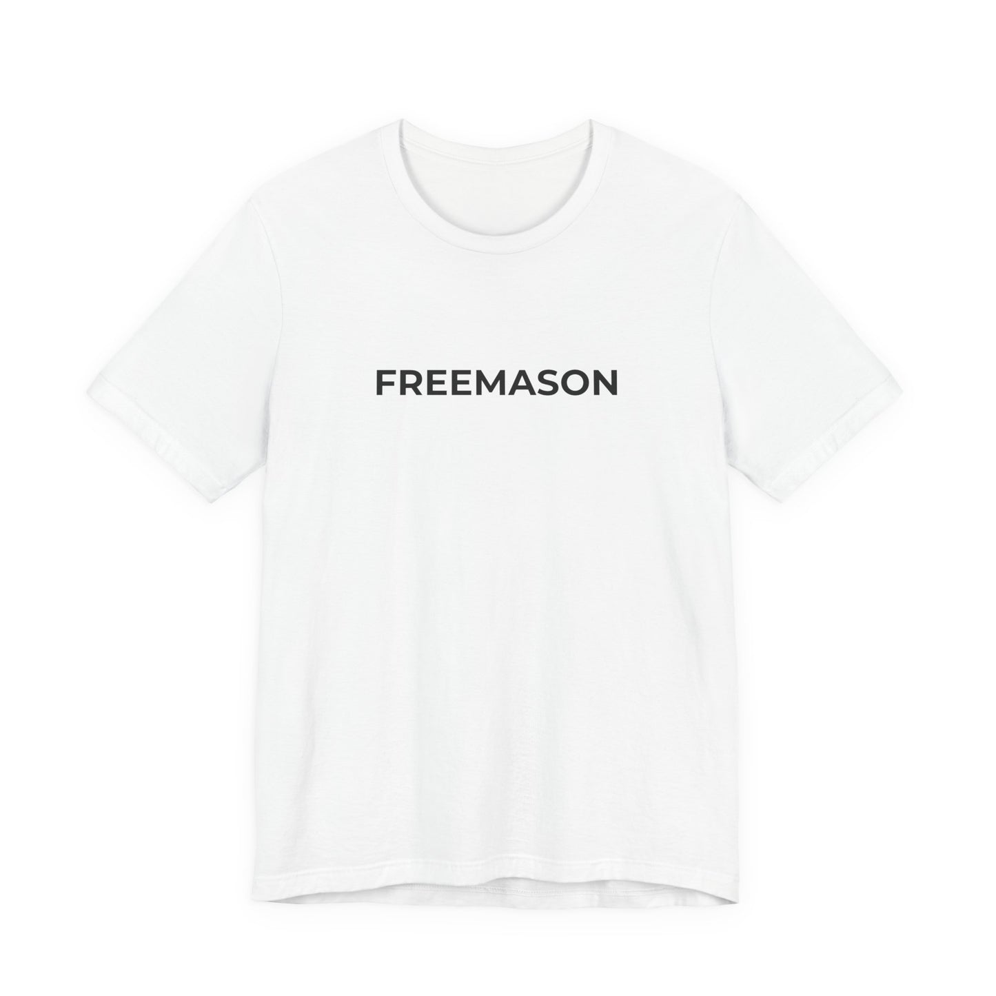 FREEMASON wordmark Tee | Freemasonry minimalist text shirt
