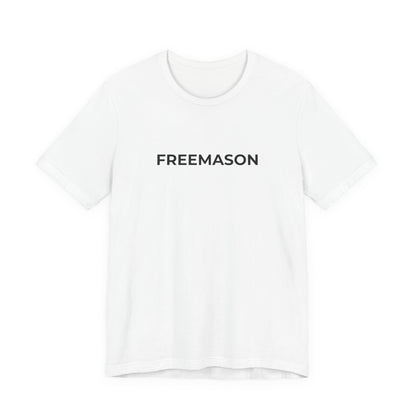 FREEMASON wordmark Tee | Freemasonry minimalist text shirt